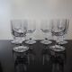 Set of 6 old white wine glasses in Sèvres Crystal Arezzo Model