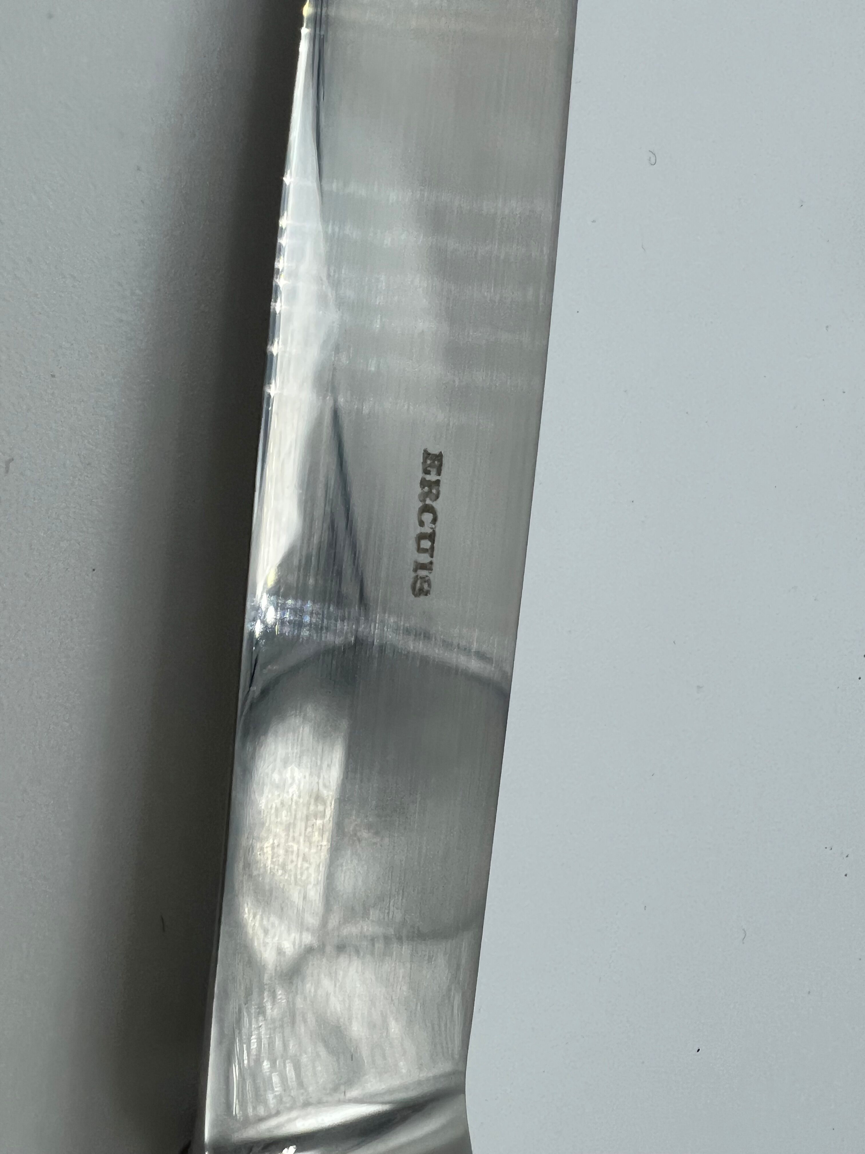 Ercuis 6 spoons dessert model sully silver metal