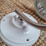 pair of white opaline ball wall. light