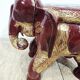 Antique elephant xl side stool / 19th century / unique boho chic piece.