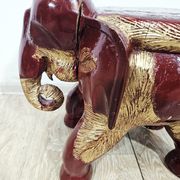 Antique elephant xl side stool / 19th century / unique boho chic piece.