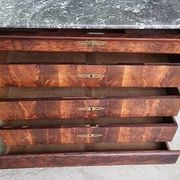 LOUIS XVI COMMODE IN MAHOGANY WITH 3 DRAWERS FROM THE 19TH CENTURY