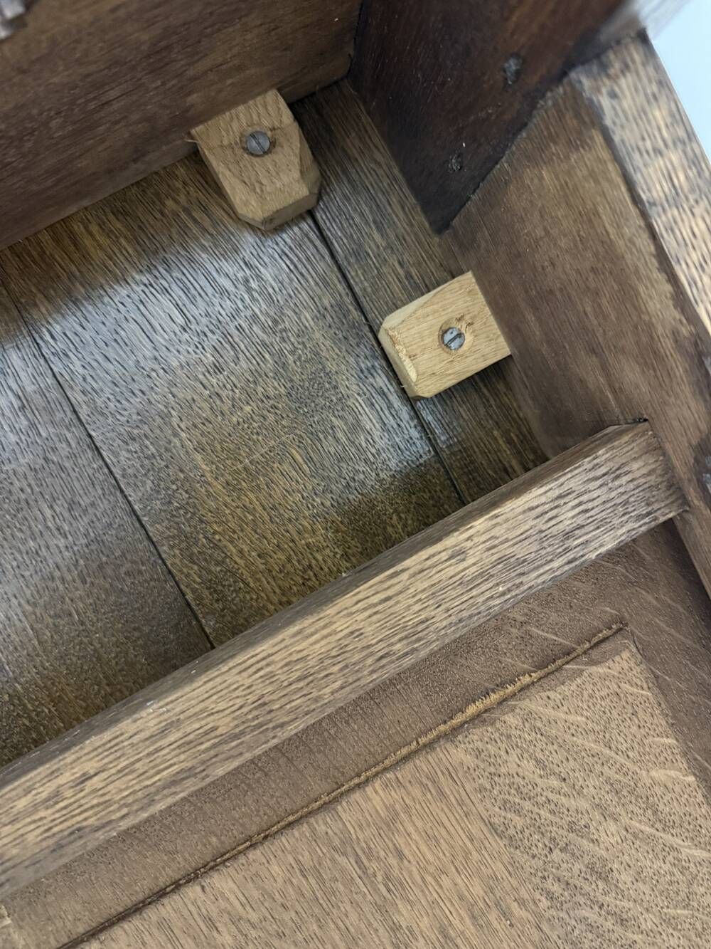 Rustic oak console table or desk 1960’s