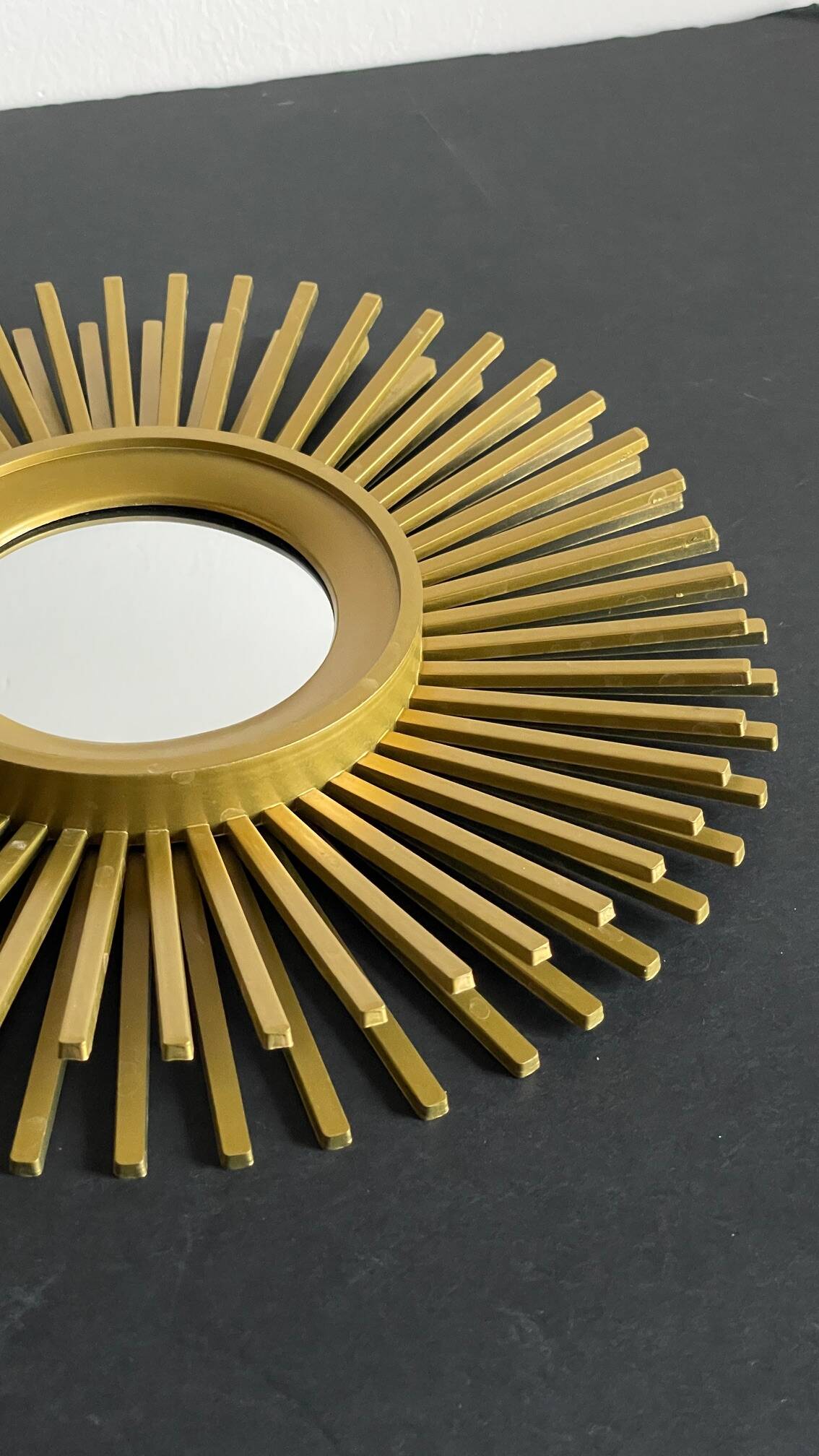 Mirror golden sun vintage style