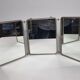 Ancien miroir de barbier triptyque à poser