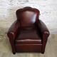 Club chair with floral backrest