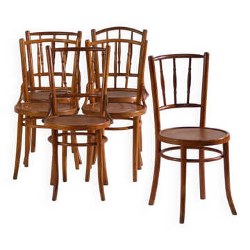 Antique bentwood chairs in Thonet style – Central Europe, circa 1930 - Set of 6 pieces