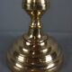 Old yellow copper neck candle holder