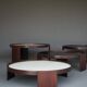 Cassina model 780/783 Stacking Tables by Gianfranco Frattini, 1970s