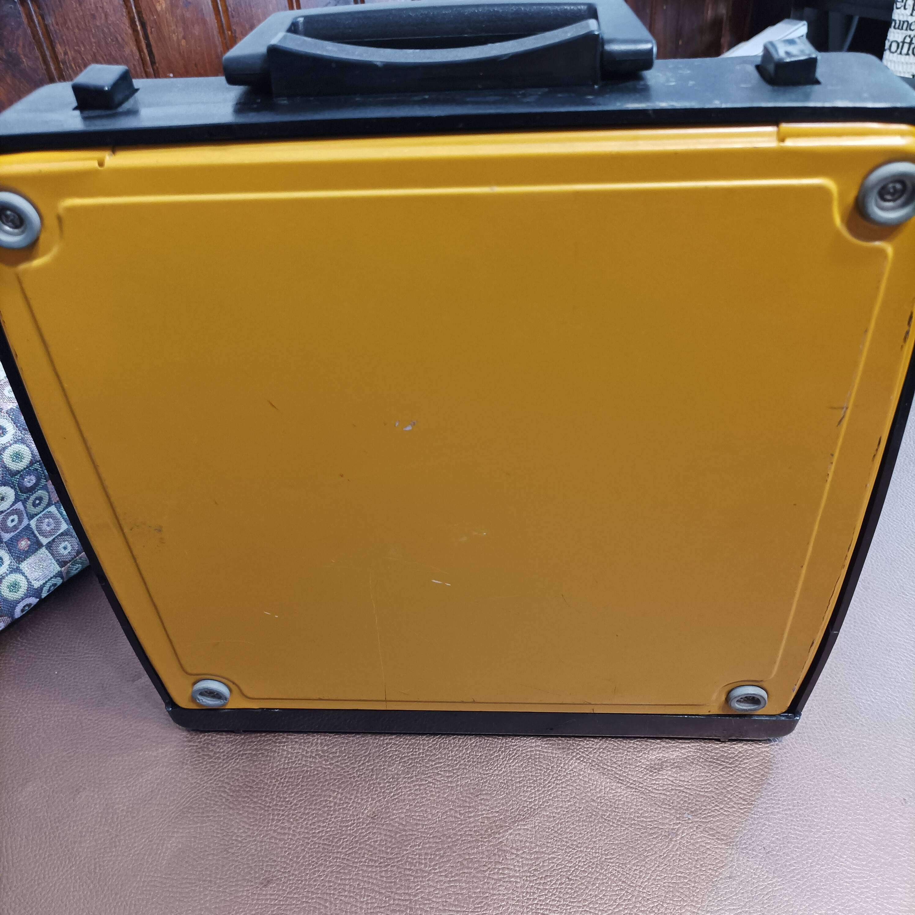 Brother Deluxe 250 TR Mustard Typewriter