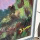 Old abstract landscape painting
