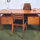 Danish teak desk by Kai Kristiansen