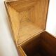 Vintage rattan and wicker storage box