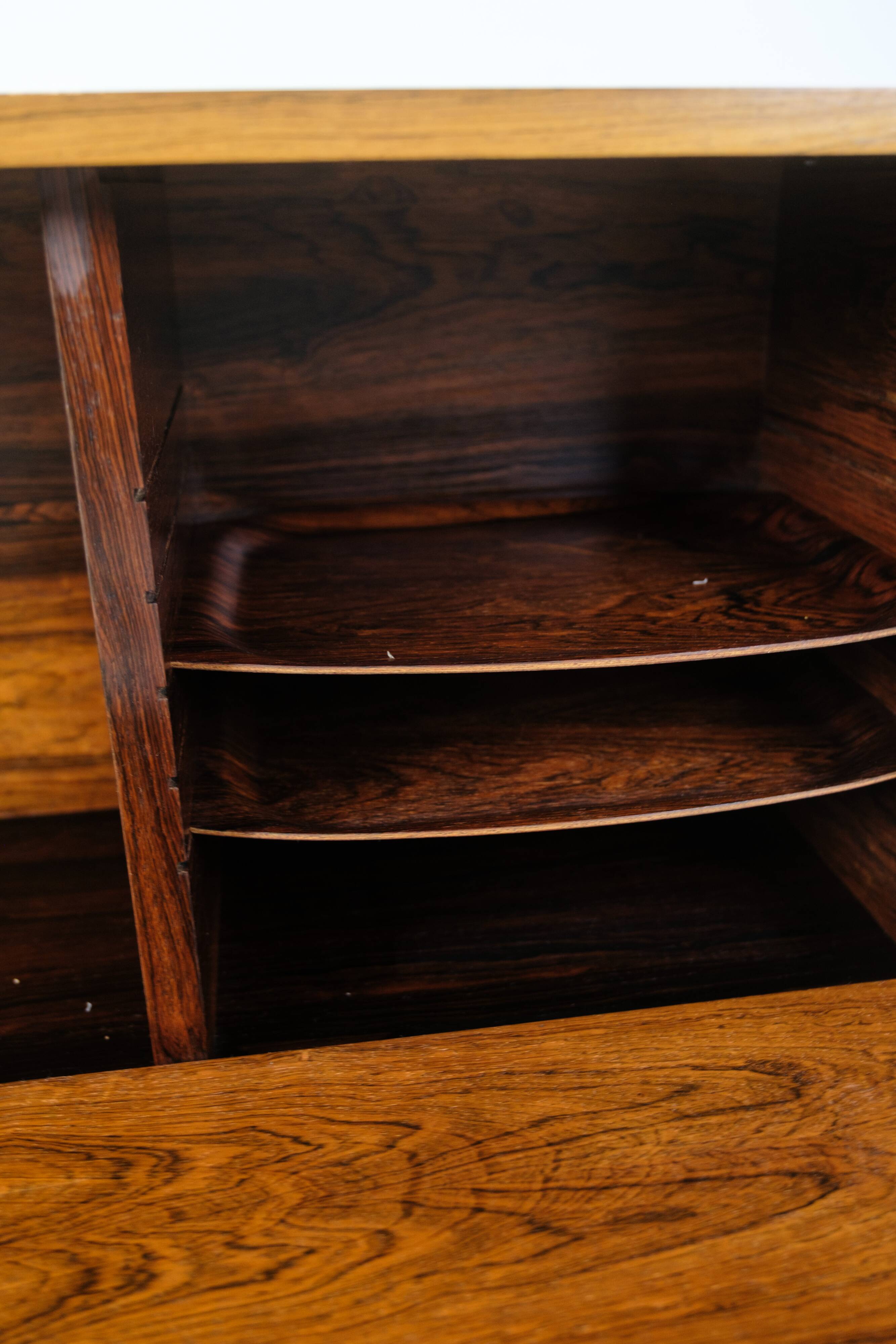Wall-Mounted Cabinet In Rosewood By Albert Hansen From 1960s