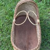 Rattan cradle basket