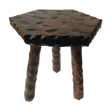 1960 vintage brutalist tabouret
