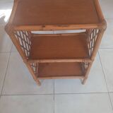 Vintage rattan shelf