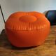 Vintage orange inflatable pouf 70
