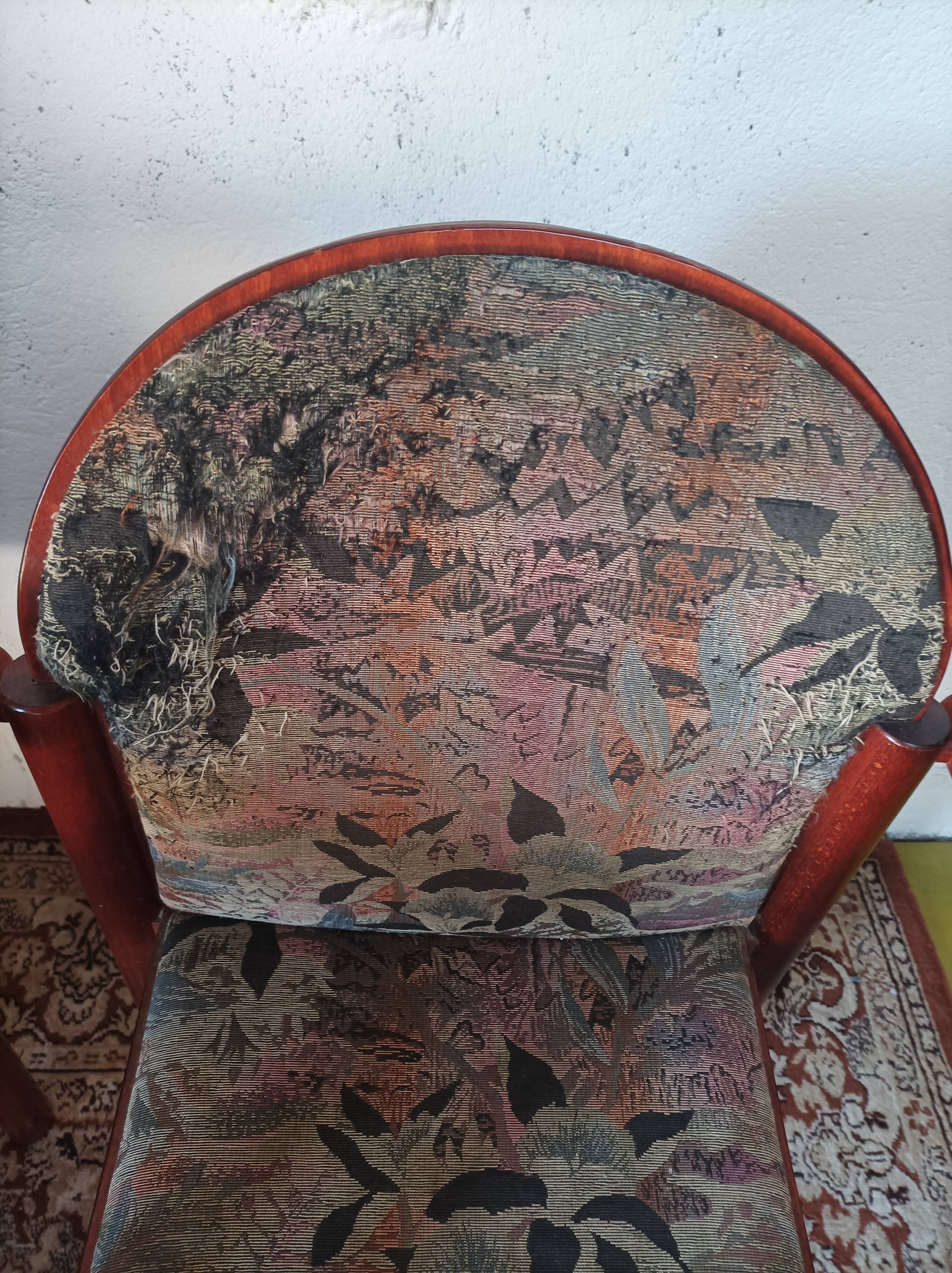Suite de 4 chaises vintage 1960 Baumann