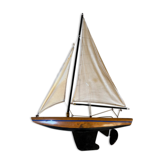 Voilier de bassin vintage années 60
