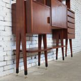 mid-century Italian Wall Unit & Bookcase, 1950s