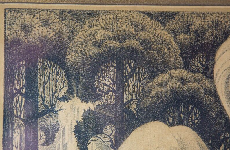 Art Deco lithograph 1926 Rense Hamstra 80x60cm