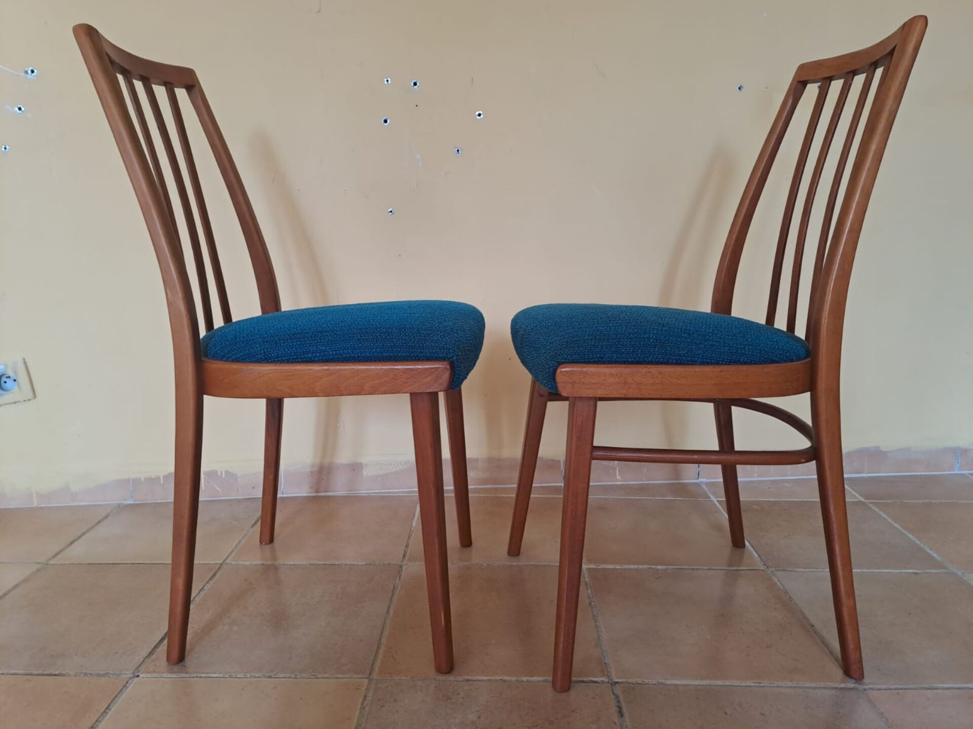 Set of 4 Antonin Šuman chairs by Interier Praha, Czechoslovakia 19
