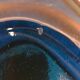 Cendrier en verre bleu 1970