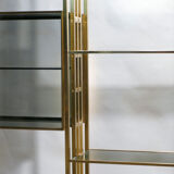 Brass laced library shelf by Kim Moltzer 1970