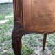 Table de chevet style louis XV en bois et marbre années 20's