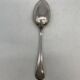 Lot de 7 cuillères à potage en métal argenté bas motif Louis XV