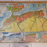 Vidal-Lablache educational wall map of the 1950s