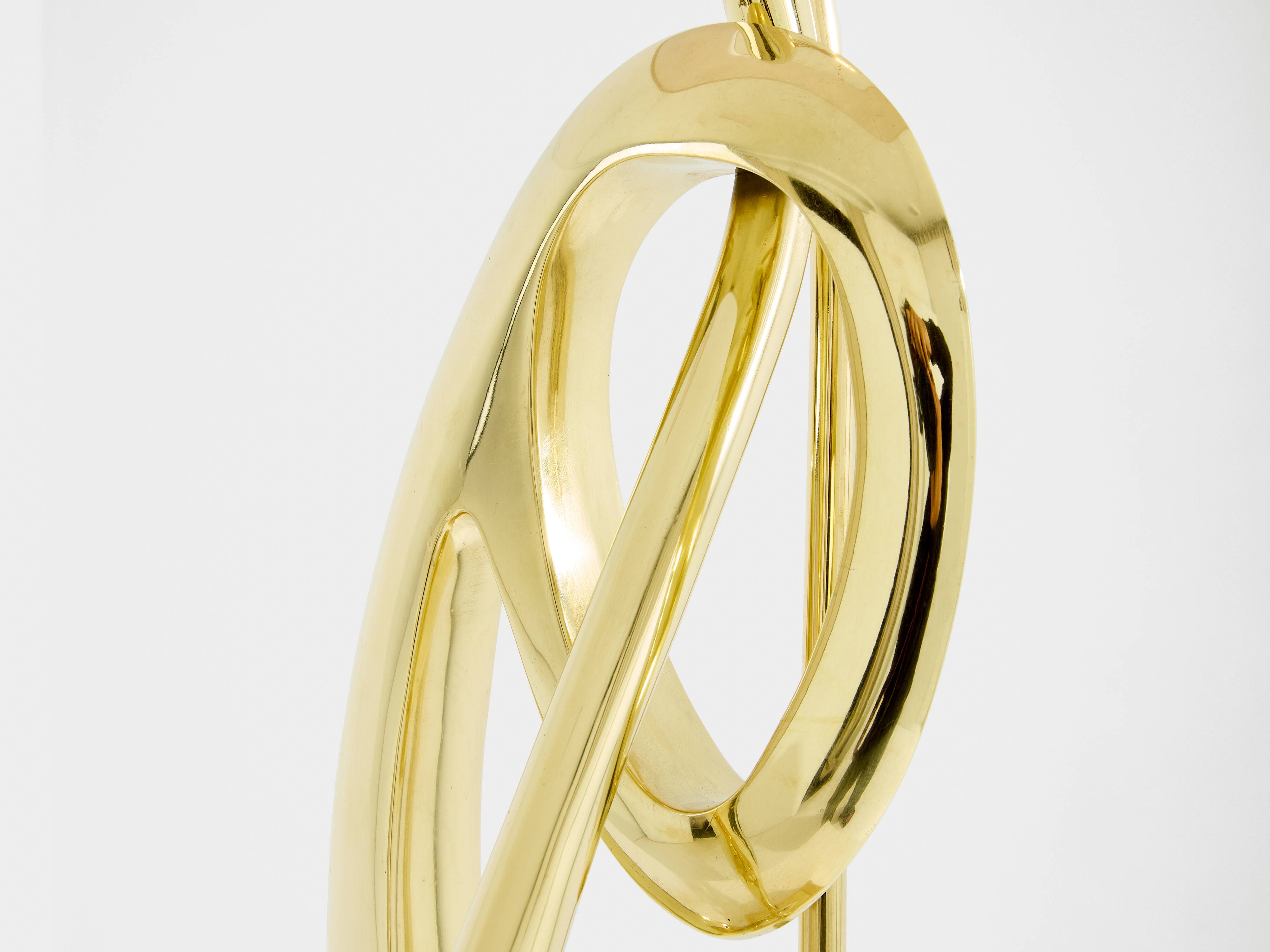 Large bronze sculpture lamp signed Willy Daro circa 1970