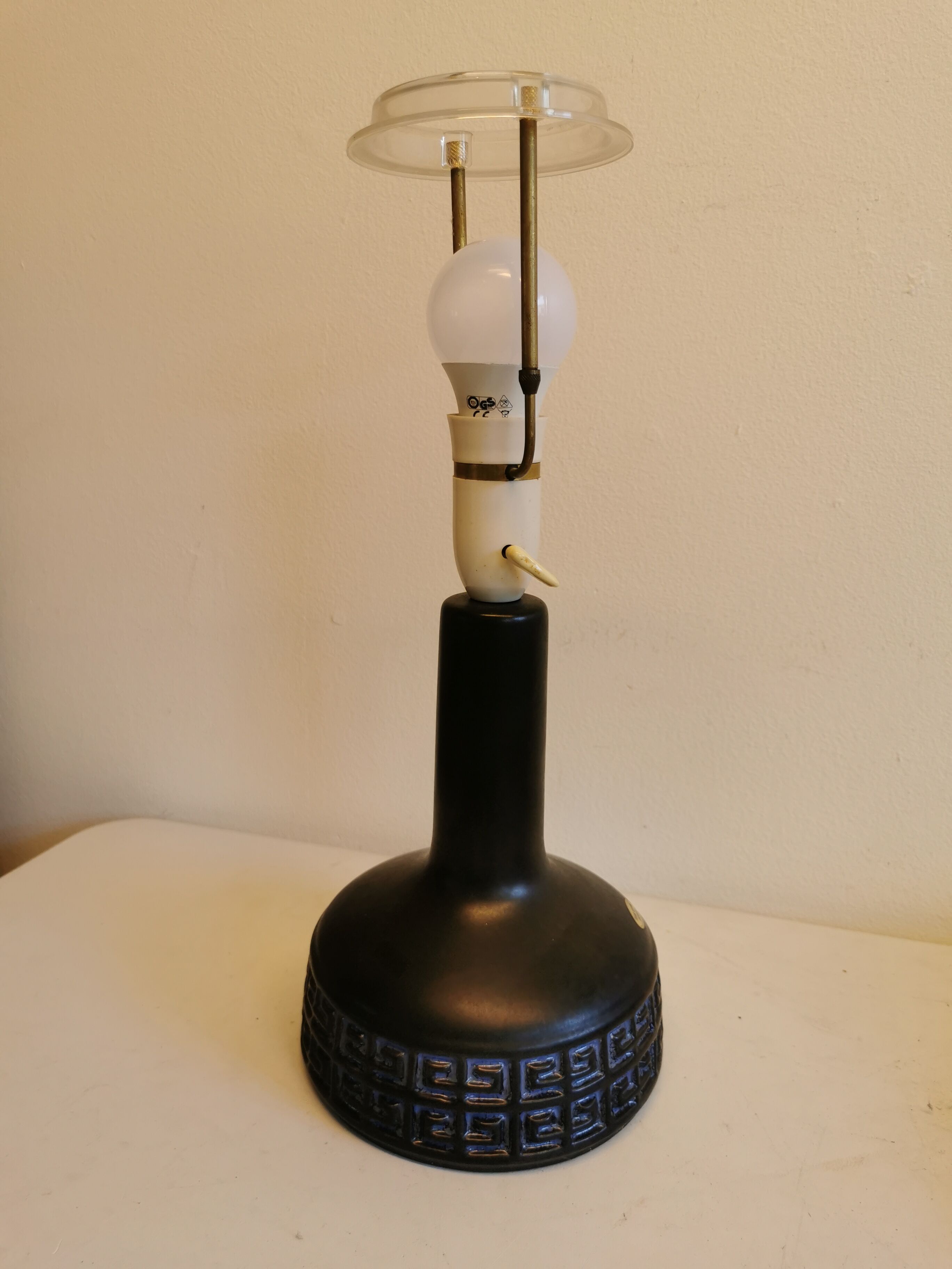 Ceramic table lamp, made by Franck Keramik Danmark.