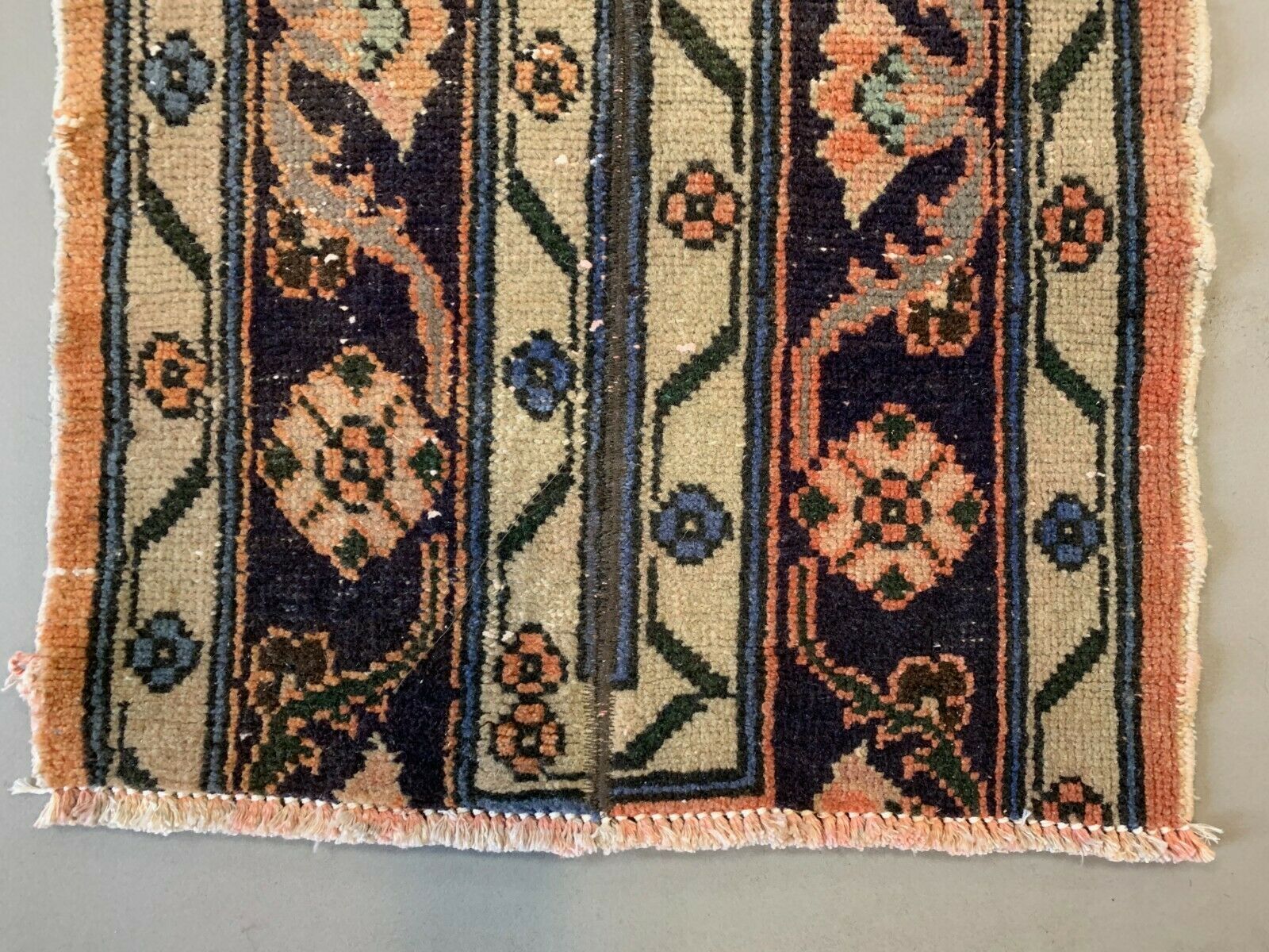 Turkish narrow runner 368x50 cm wool