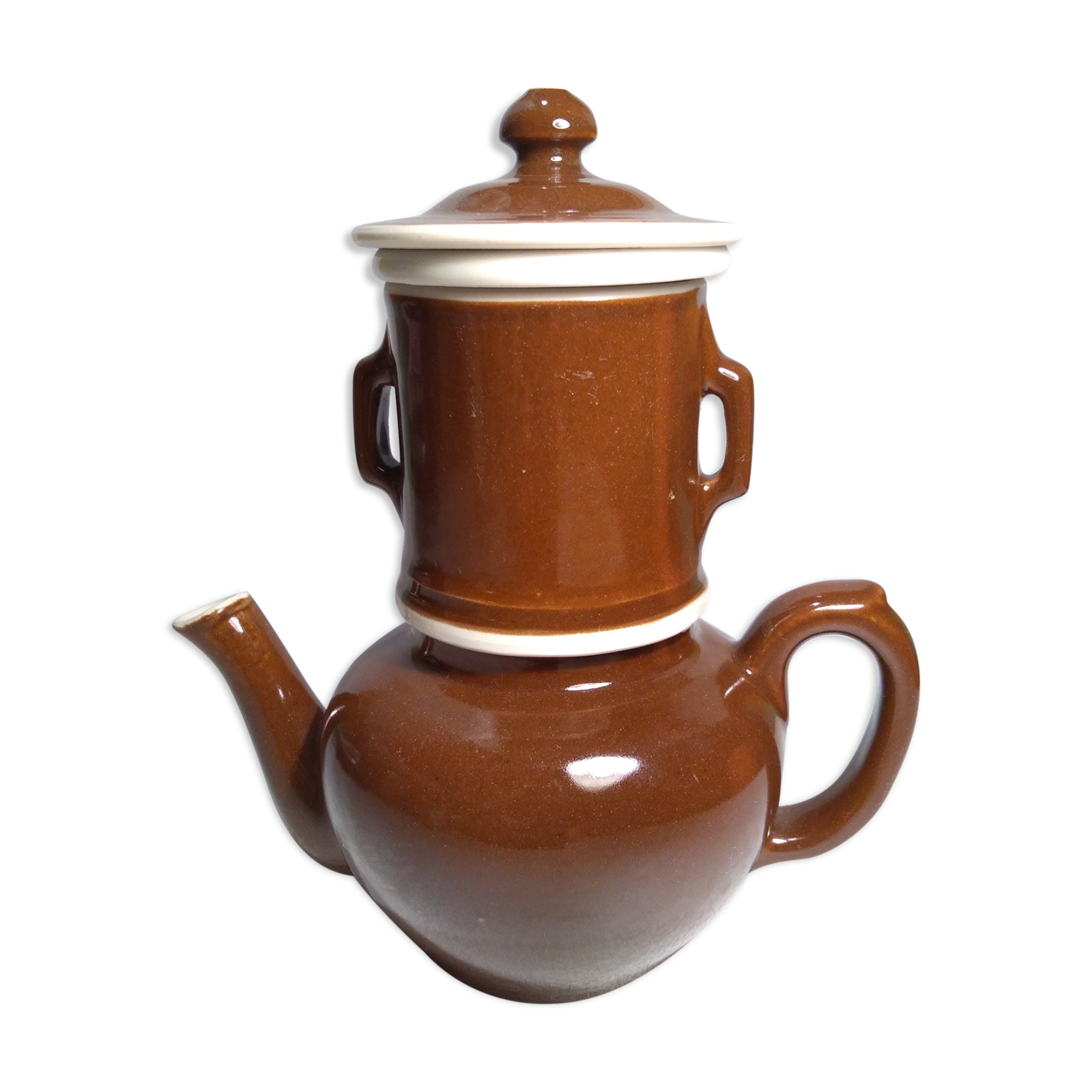 Vintage ceramic individual coffee maker