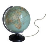Vintage globe 1960 terrestrial lamp Süd-west verlag Munchen - 34 cm