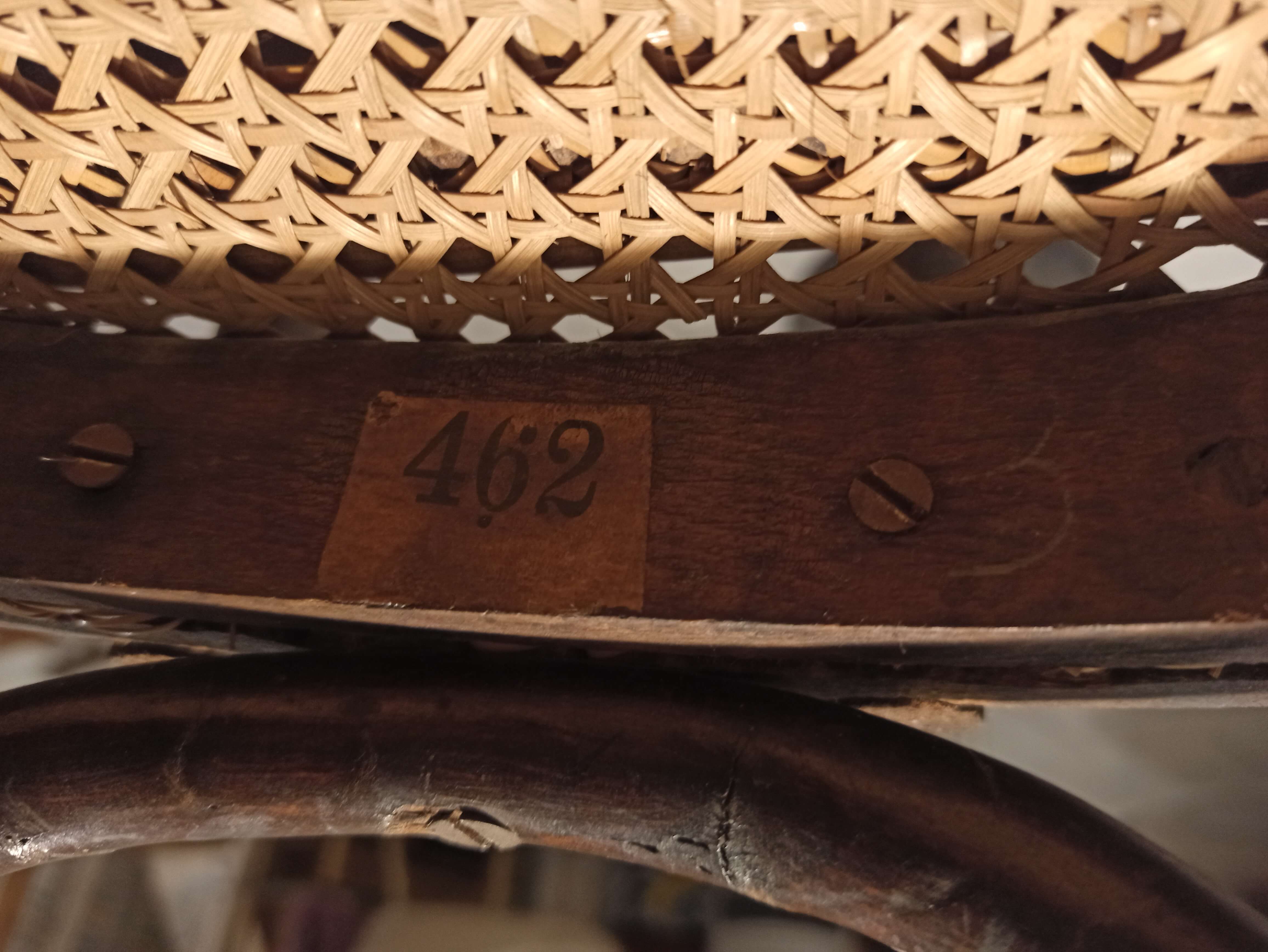 Set of 4 chairs bistrot 1900 by J and J Kohn model 462