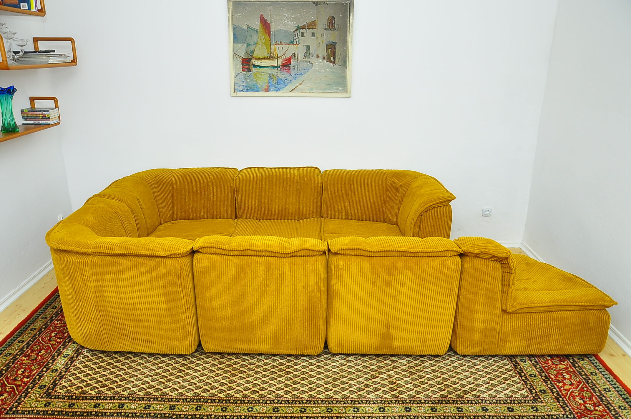 Corduroy modular sofa 1970s