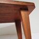 Tabouret bas bois massif années 50 / 60