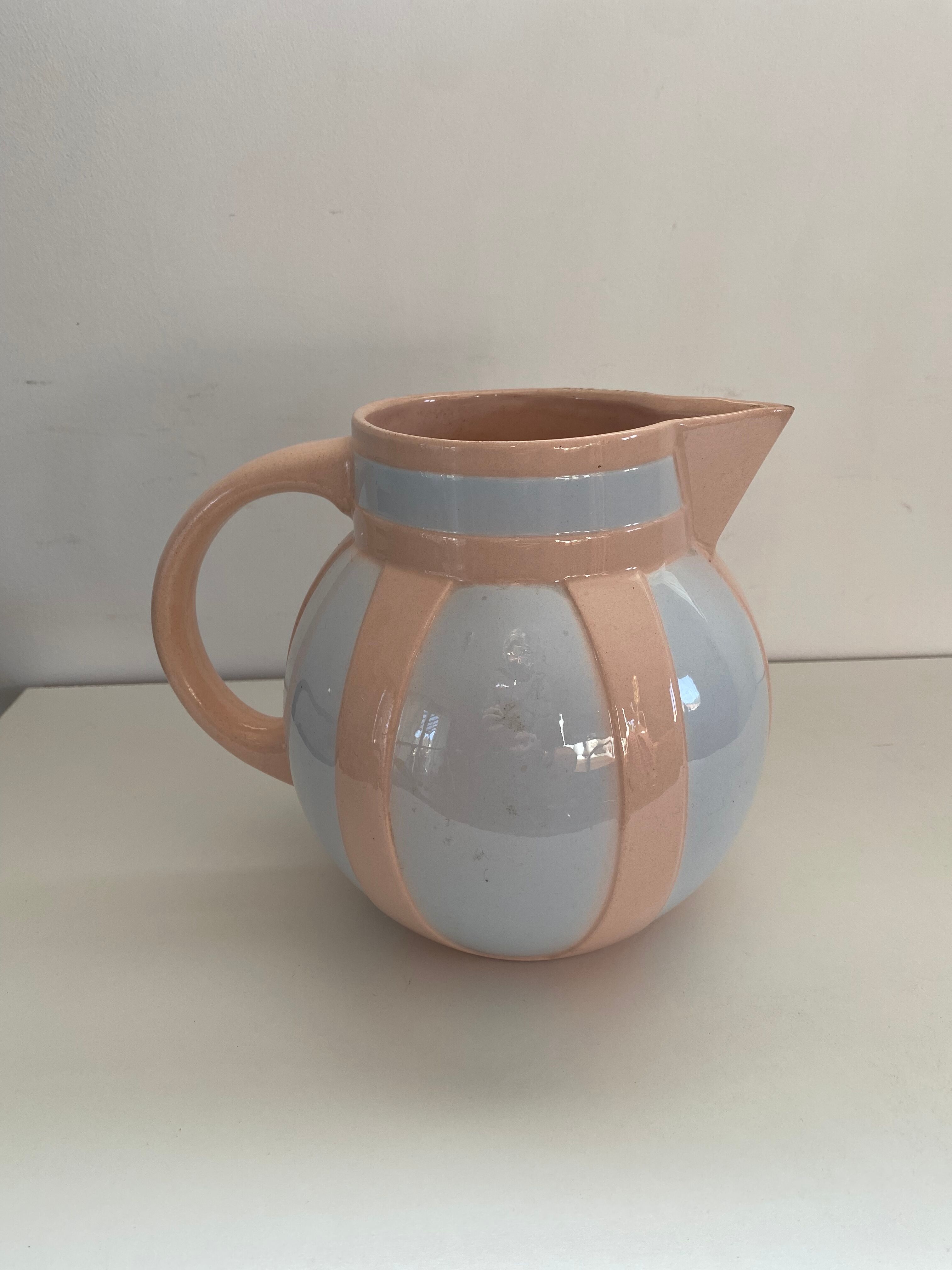 Carafe digoin and vintage sarreguemines
