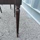 Pair of bedside tables side tables old leather top style louis xvi
