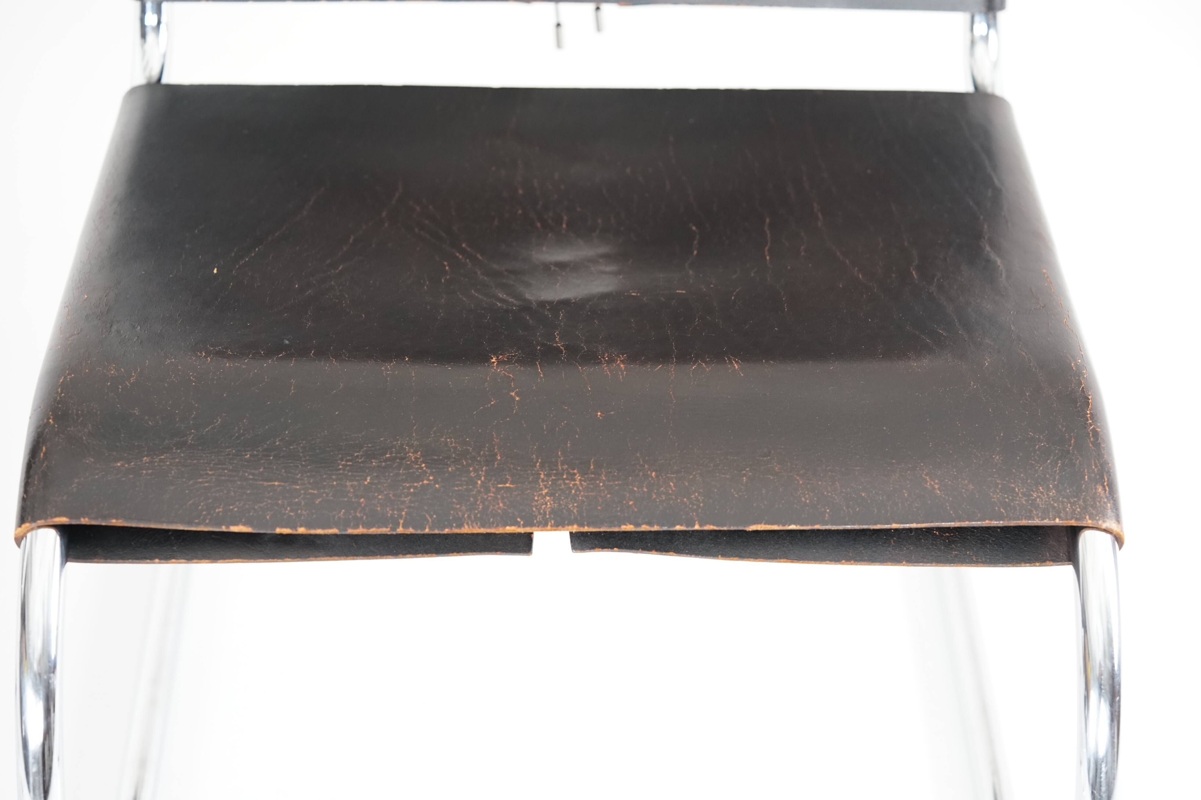 MR30/5 Tubular Steel Arm Chair by Ludwig Mies van der Rohe for Knoll Set of