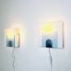 Minimalist Postmodern Square Wall Lights by Nafa Nybro Armaturfabrik, Sweden 1980s