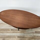 Scandinavian Teak Coffee Table with Adjustable Feet, 1960