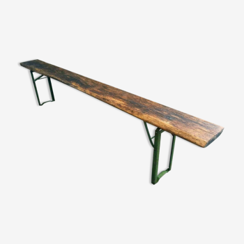 Banc de jardin en chêne pliable 220 cm