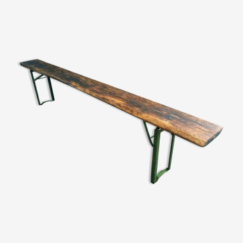 Oak garden bench foldable 220 cm