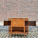 Console, Serving In Marquetry Louis XVI Style XIX Eme Century