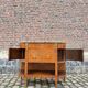 Console, Serving In Marquetry Louis XVI Style XIX Eme Century