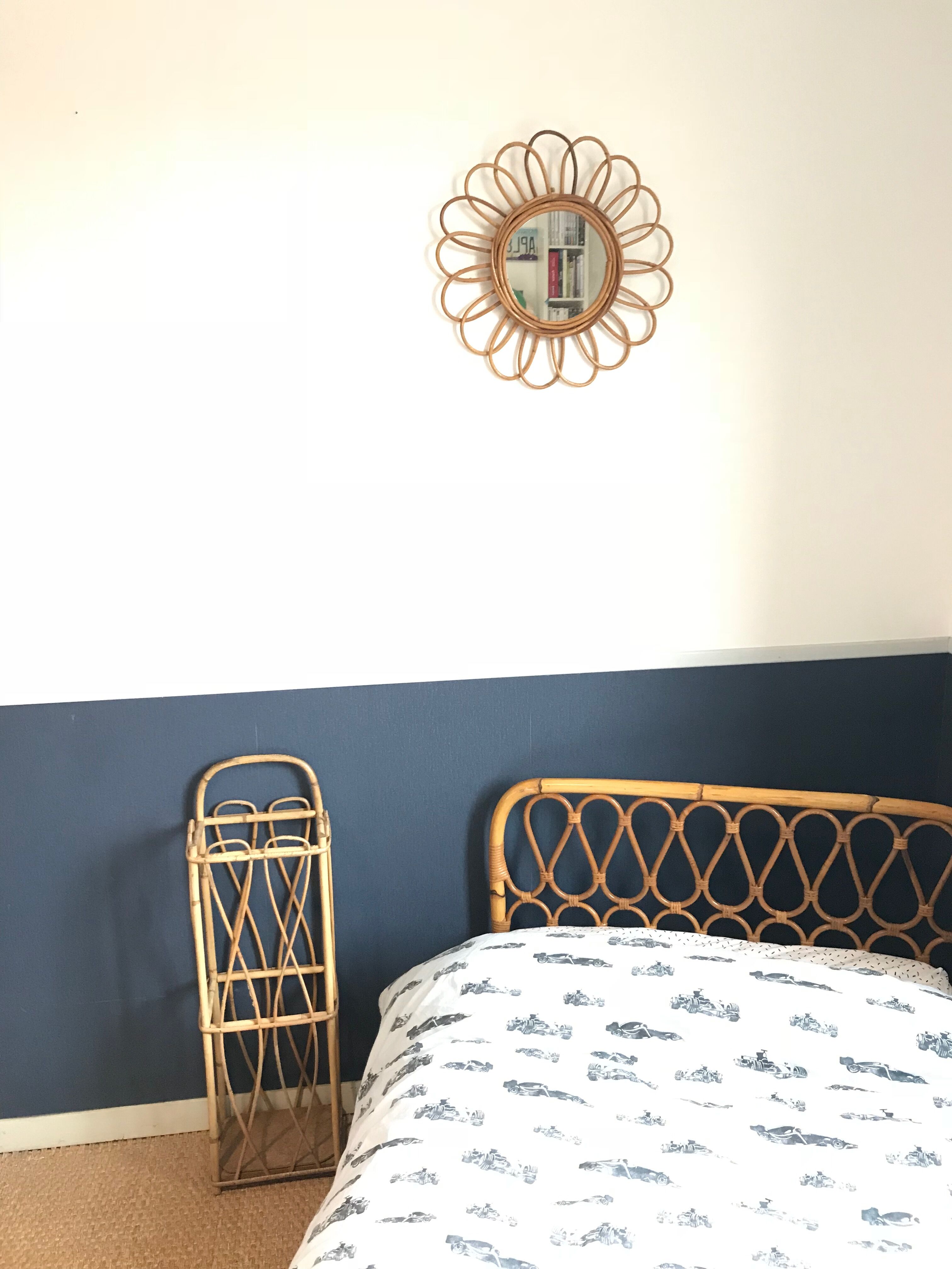 Vintage rattan daybed